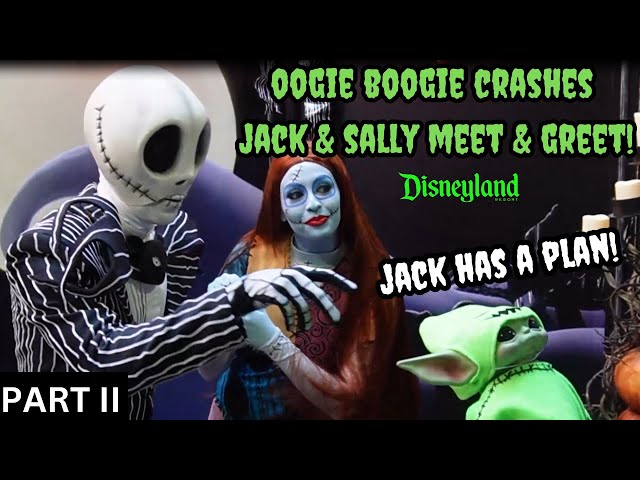 Jack Skellington Throws Oogie Boogie! Meeting Jack With My Grogu Dressed Like Oogie Boogie!