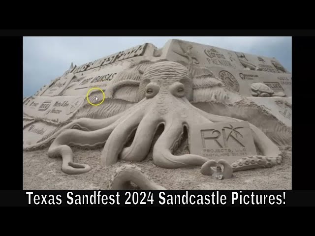 Texas Sandfest 2024 Sandcastle Pictures!