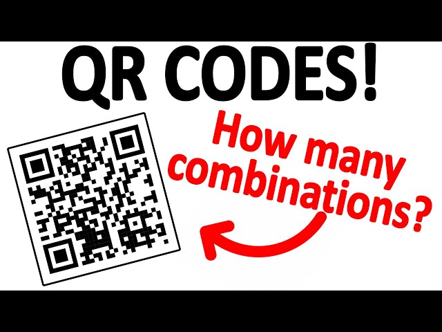 How do square barcodes work? How many combinations are possible?