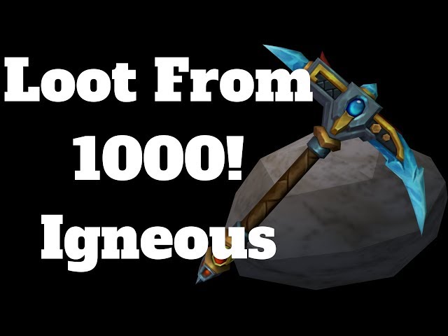 Loot from 1000 Igneous Geodes Runescape | RS3 2019
