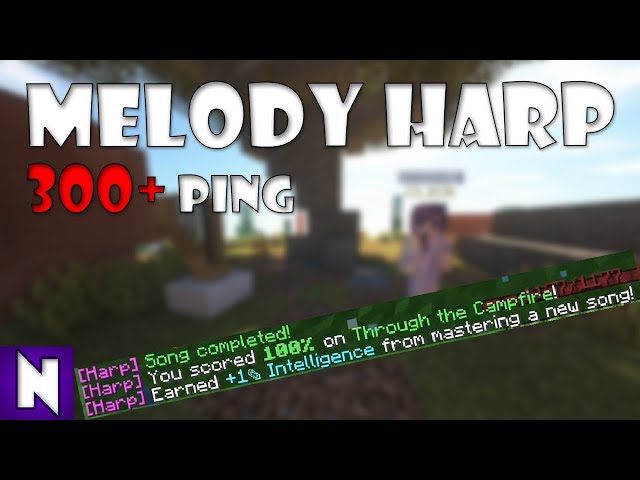 Hypixel Skyblock - SECRET TRICK to do Melody Harp Quest with bad internet