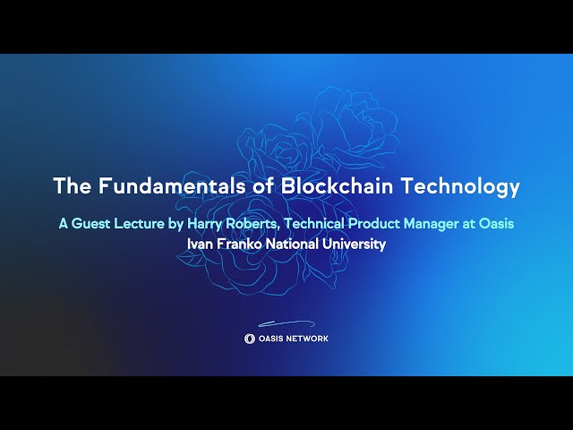 The Fundamentals of Blockchain Technology — Harry Roberts at the Ivan Franko National University