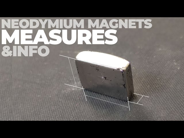Measurements and characteristics of the N52 Neodymium Magnets of the Liberty Engine 1.0 and 1.1