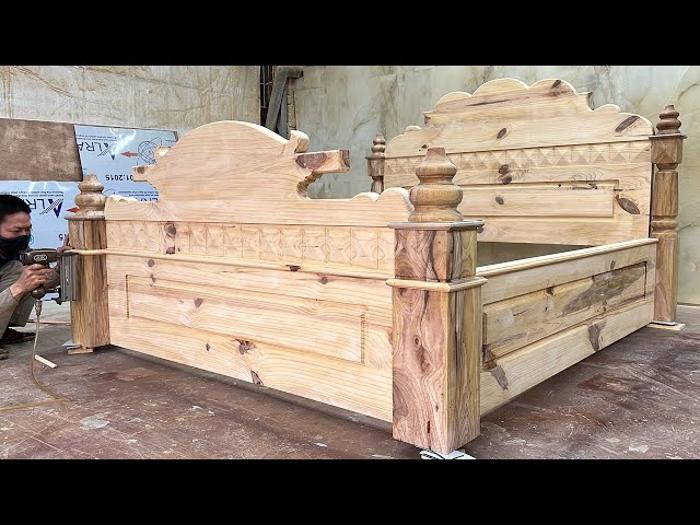 Amazing Designs Worth Seeing By Asia Carpenters | Build a Bed Perfect, Unique From Rudimentary Wood