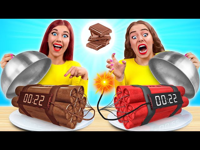 Челлендж. Шоколадная еда vs. Настоящая еда | Едим только сладости 24 часа от Multi DO Fun Challenge
