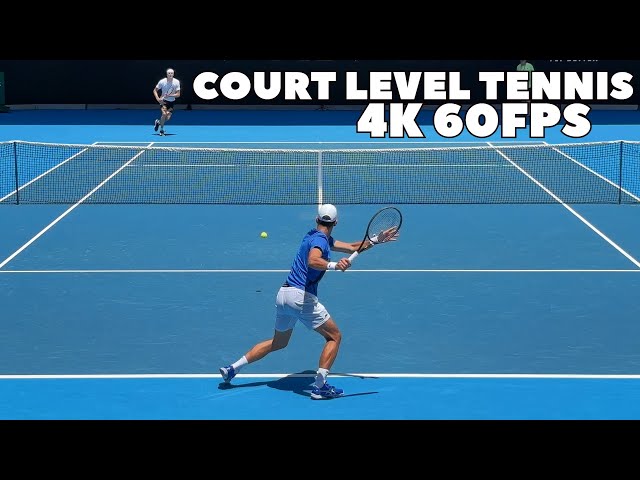 Djokovic & Zverev Full Court Level Practice | Points, Split-Screen, Groundstrokes etc. 2024 4K 60FPS