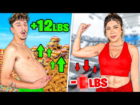 Who Can Gain VS Lose the Most Weight in 24 Hours!