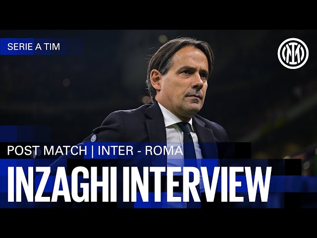 SIMONE INZAGHI INTERVIEW | INTER 1-0 ROMA 🎙️⚫🔵