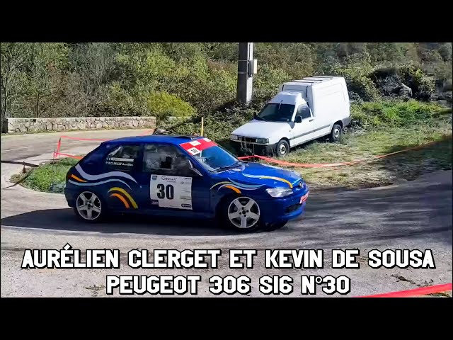 Rallye de l'Ardèche 2023 - Peugeot 306 S16 N°30 - Aurélien CLERGET et Kevin DE SOUSA