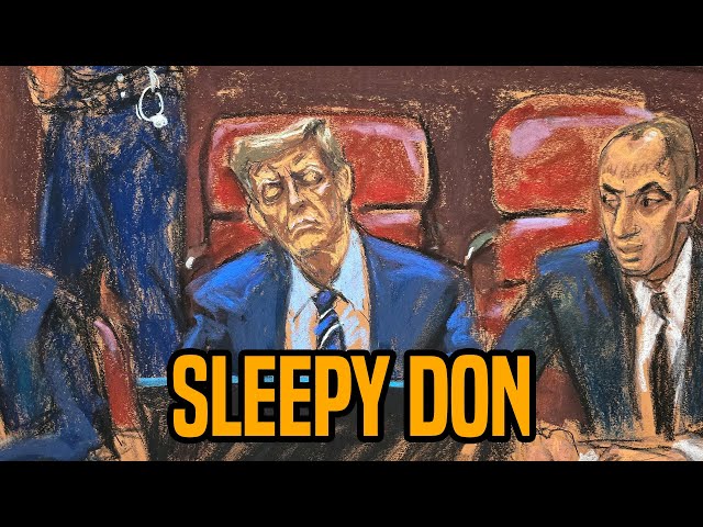 Trump lawyers are trying and failing to keep him awake in court