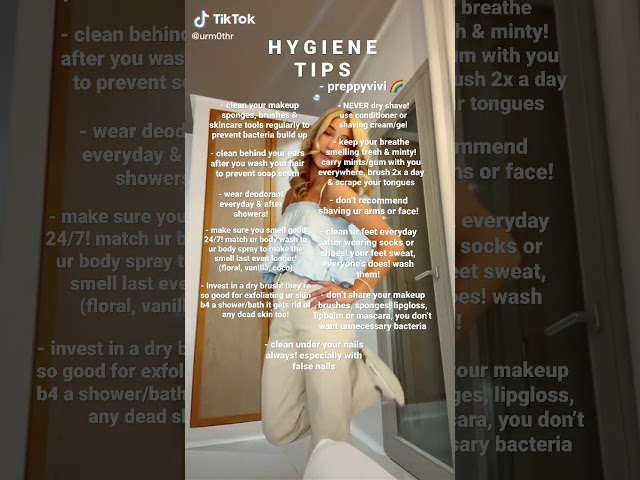 hygiene tips! 🌈💕#preppy #shorts #notme #tips