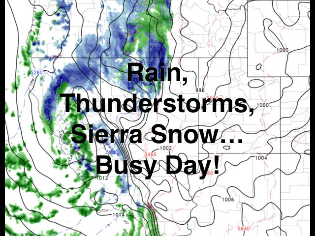 Rain, Thunderstorms and Sierra Snow Today In California. The Morning Briefing 4-4-24.