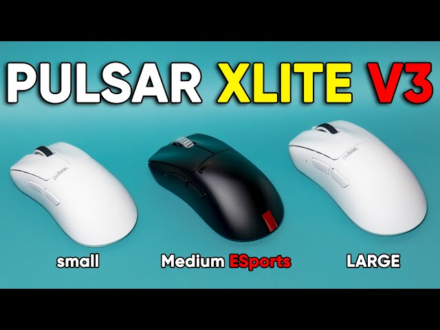 NEW Pulsar XLITE V3 + eS Eports Mice & LARGE Size 3!