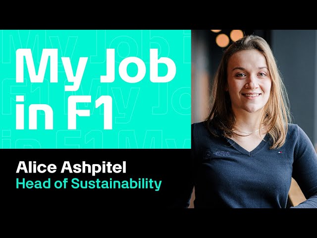My Job in F1: Alice | Head of Sustainability