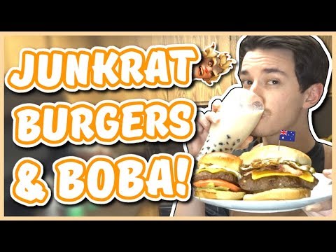 Overwatch - JUNKRAT'S BURGER AND BOBA TEA RECIPE (Chef You Wack)