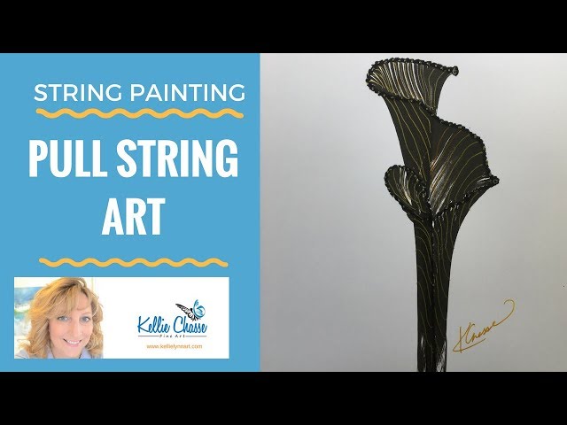 String Painting How To - Pull String Art with Paints