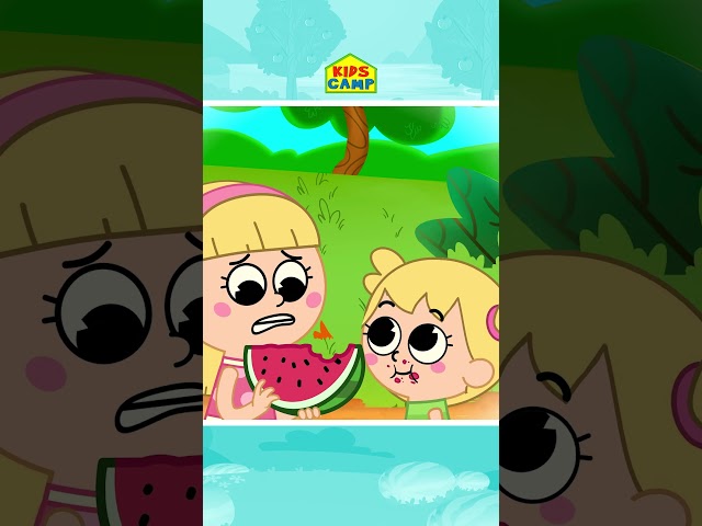 🍉 Down By The Bay Where The Watermelons Grow #shorts #kidssong