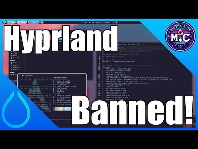 Hyprland was Banned from Freedesktop and RedHat Via a Powertrip