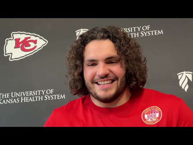 Chiefs OL Hunter Nourzad Rookie Minicamp Press Conference May 4, 2024