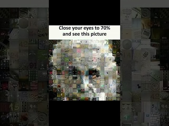 close your eyes 70% to see the picture. what is the picture? #subscribe #shorts
