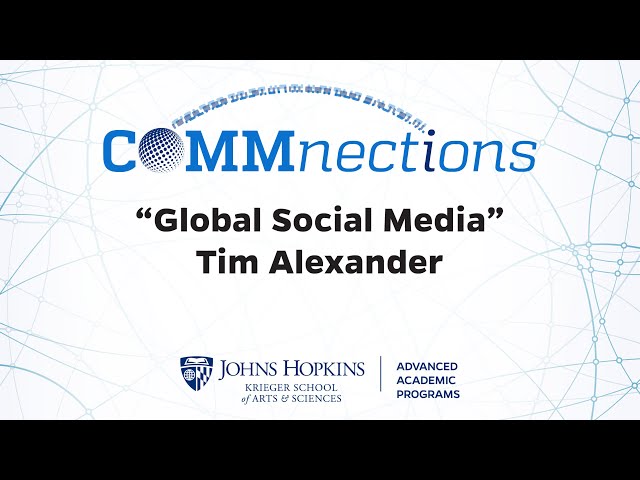 Tim Alexander, JHU MA in Communication alum, discusses his journey to global social media lead.