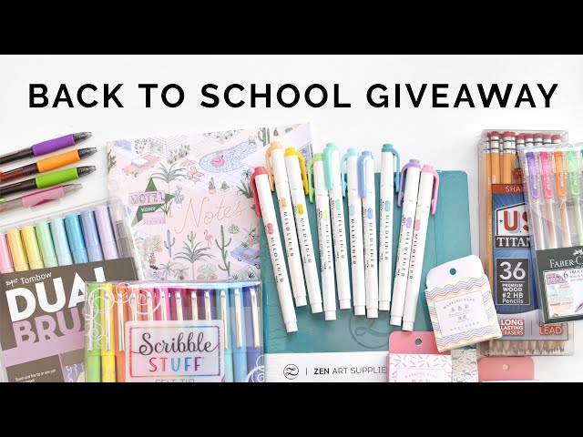 back to school giveaway! ✨ cute stationery hehe