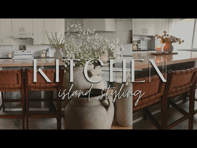 SPRING KITCHEN ISLAND STYLING IDEAS | Spring Decorate With Me 2024