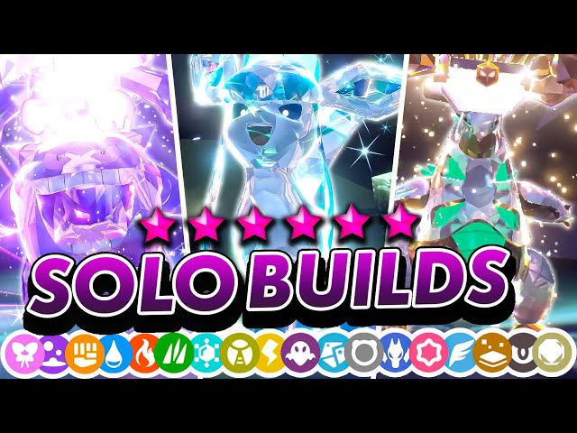 BEST Pokemon BUILDS For EVERY TYPE to SOLO 6 STAR TERA RAIDS in Scarlet and Violet