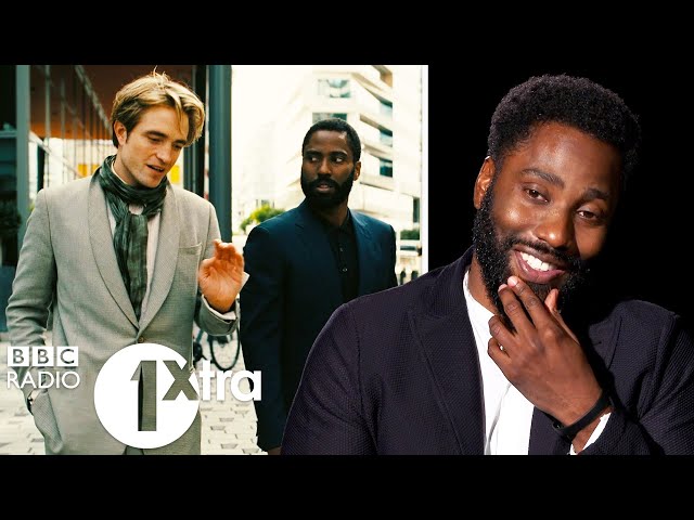 "Real Bromance" Tenet's John David Washington on co-star Robert Pattinson & Christopher Nolan's mind