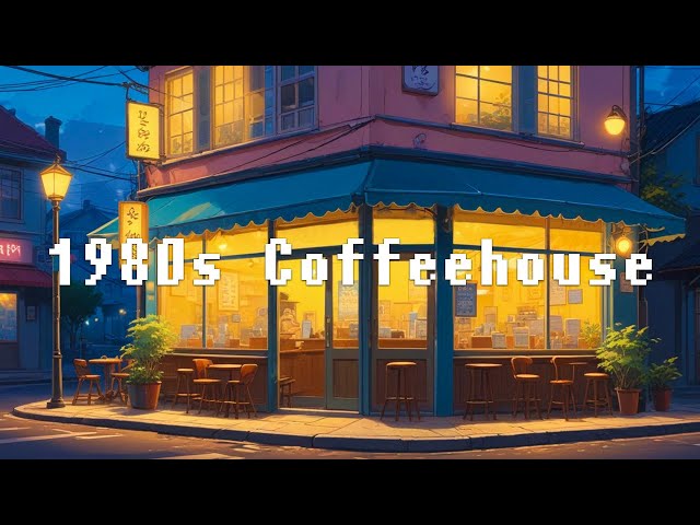 1980s Coffee House ☕ Smooth Rain with Lofi Hip Hop 🎶 Music Brings Energy to Study and Work