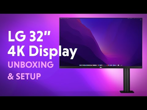 LG UltraFine Display 32 Ergo LG32UN880 - Unboxing & Desk Setup
