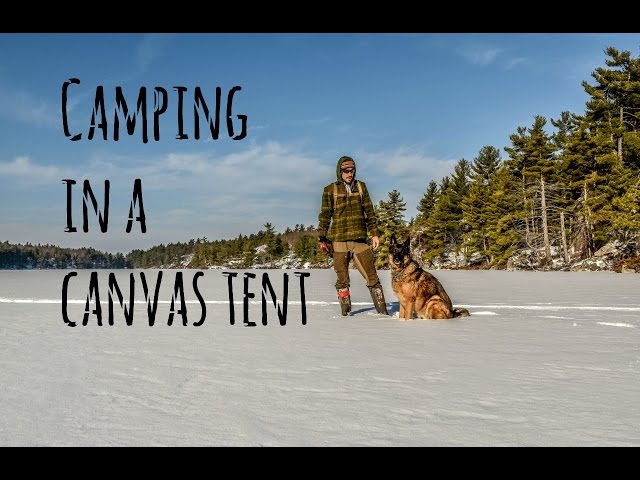 3 Day Winter Camping Trip in a Hot Tent with my Dog
