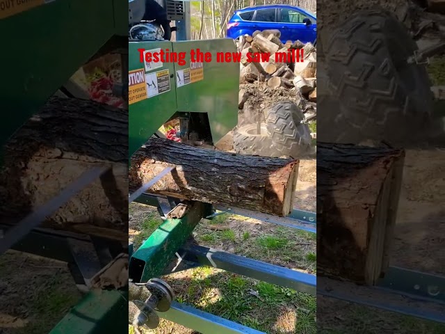 Woodland HM122 Saw mill first cuts!