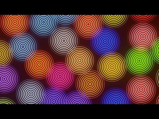 4K Relaxing Hypnotic Neon Multicolored Optical Illusions Screensaver #2