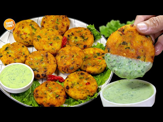 Street Style Crispy Aloo ki TIkki Recipe,Aloo K Kabab by Samina Food Story