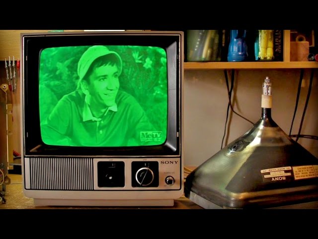(#0194) Put a Green Computer CRT into a B&W TV