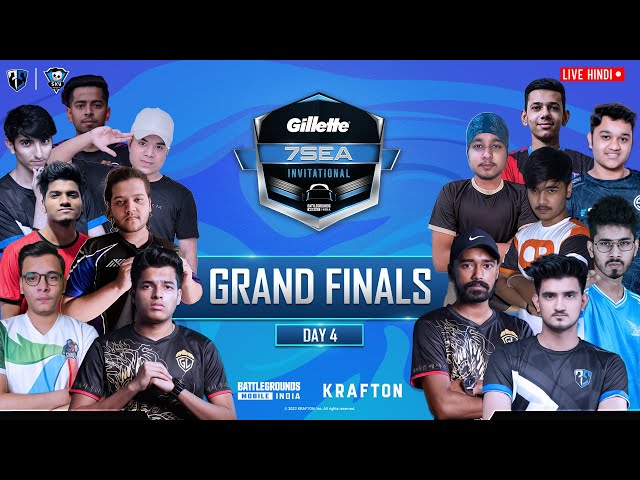 Hindi | Gillette 7Sea Invitational by Skyesports | BGMI Grand Finals | Day 4 | ft. GODL, SOUL, TSM