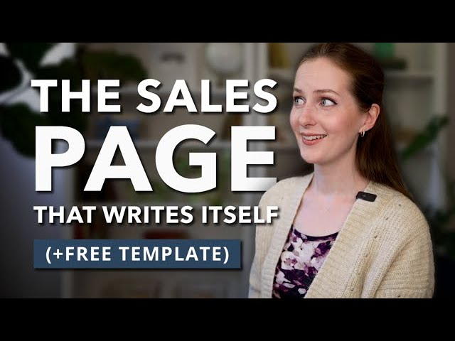 How to Write a Crazy-Effective Sales Page (+ free template!)
