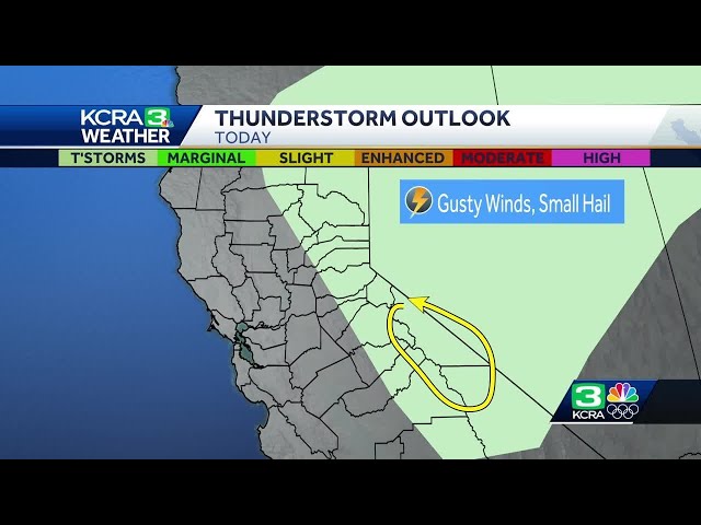 Northern California forecast: Sierra thunderstorm outlook this week