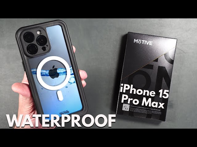 iPhone 15 Pro Max Waterproof Case by MOTIVE  - Submersion Test!