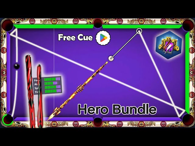 8 ball pool - Hero Bundle 🙀 Free Cue And Coins From Google Play Points