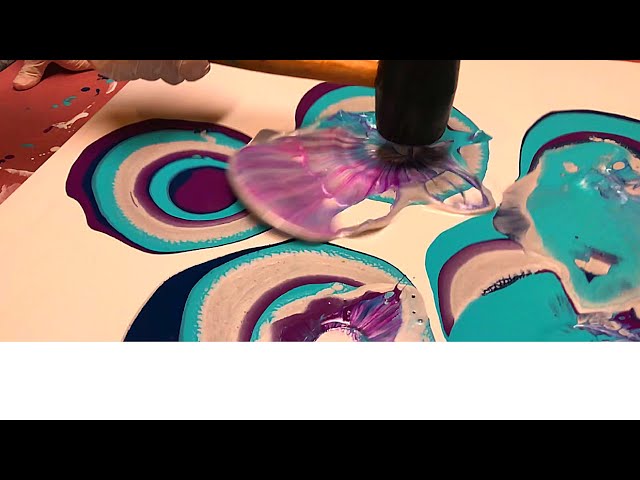 Fluid Painting Extreme!!! Wow Dude uses a Mallet to SMASH the Hell outta this Painting!! Check it!!