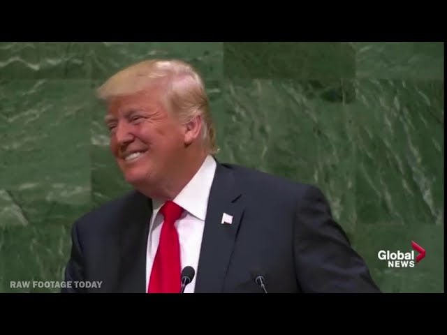 Donald Trump’s U.N. speech draws unintended laughter, hints at his next targets