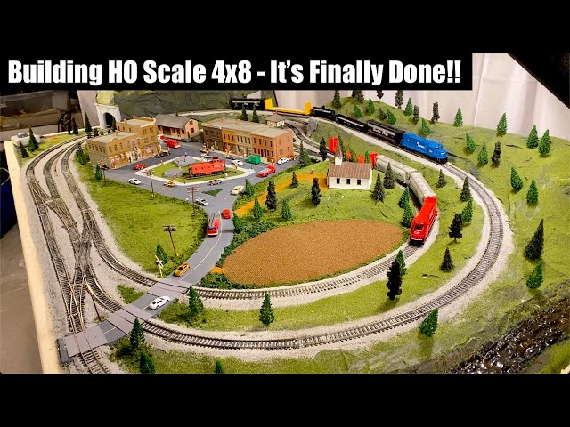 Building a 4x8 HO Train Layout Part 4 - It's Finally Complete!