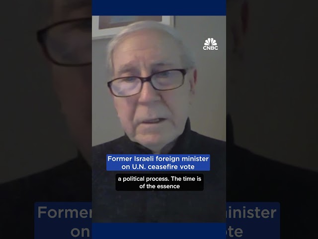 Former Israeli Minister on U.S. ceasefire vote