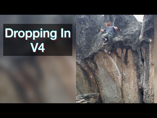 Dropping In V4 (6B+) - Zephyrs • Tahoe Bouldering (NV)