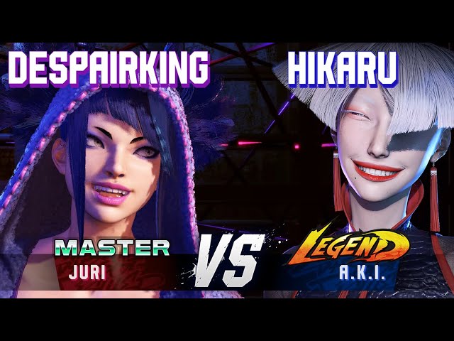 SF6 ▰ DESPAIRKING | LONGZHU (Juri) vs HIKARU (A.K.I.) ▰ High Level Gameplay
