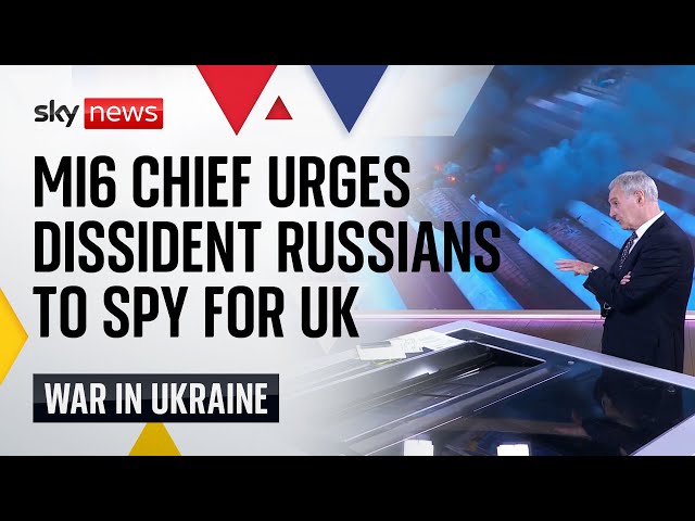 Ukraine War: MI6 chief urges Russians appalled by war in Ukraine to spy for UK