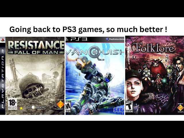 Going back to PS3 games,  so much better!