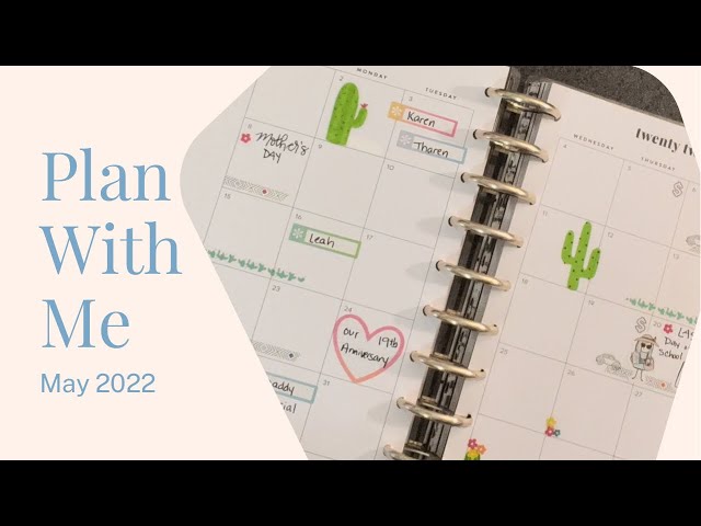 Plan With Me | Happy Planner Monthly May 2022